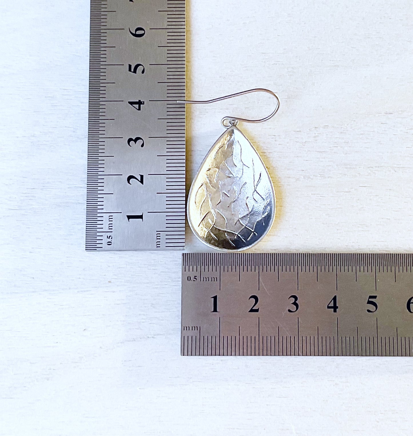 Teardrop Earring Set - Platinum Silver
