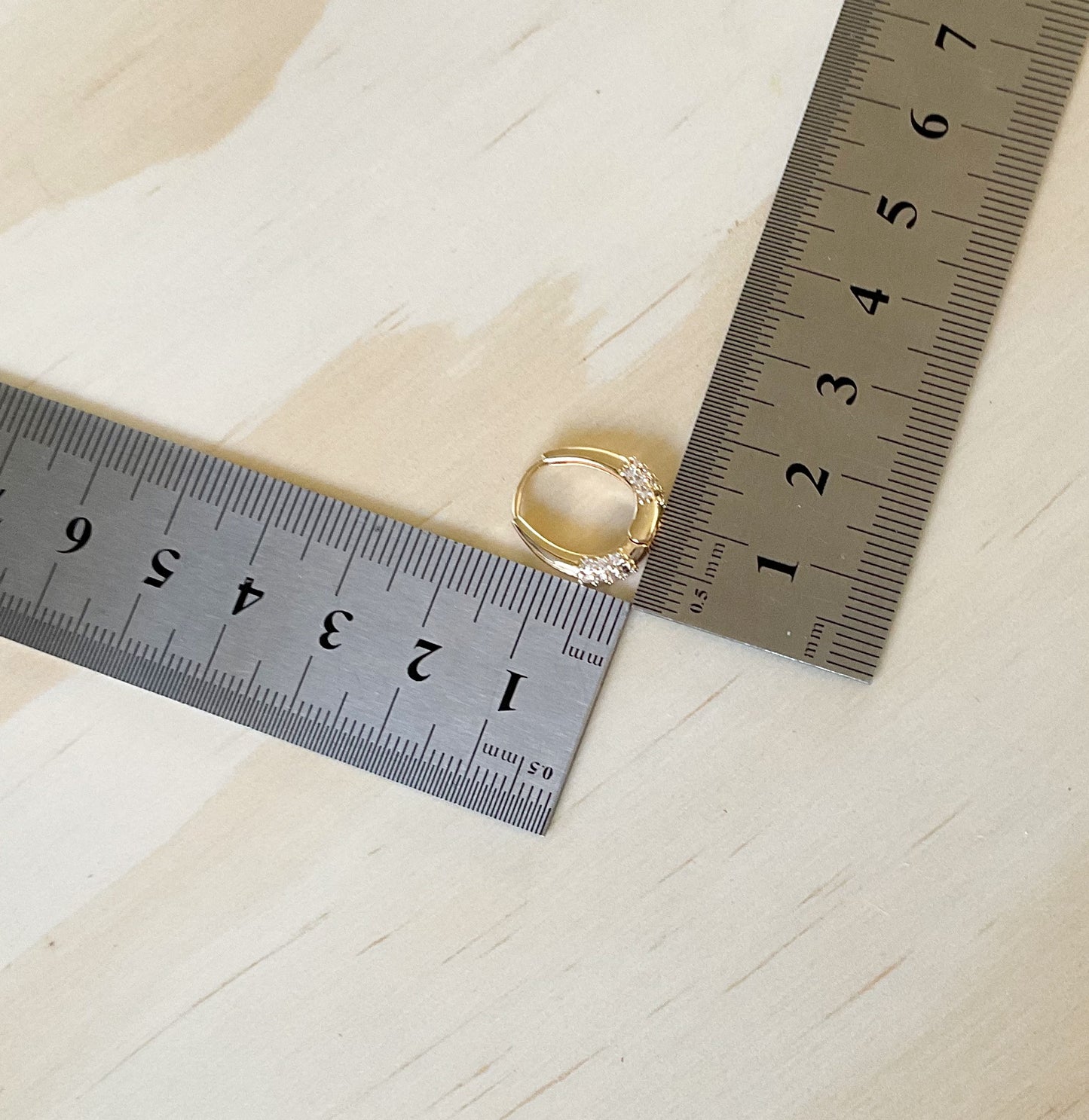 Gold Huggie Hoops - Oval Bling