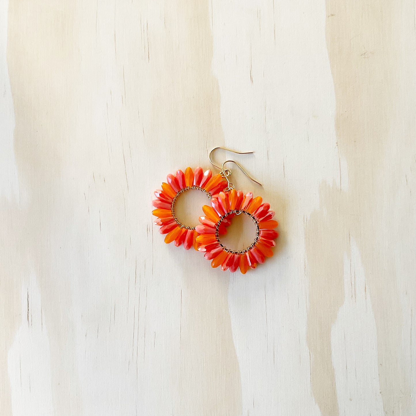 Colour Pop Hoops - Tangerine