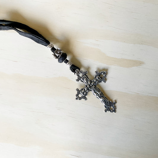 Oversized Boho Cross Necklace