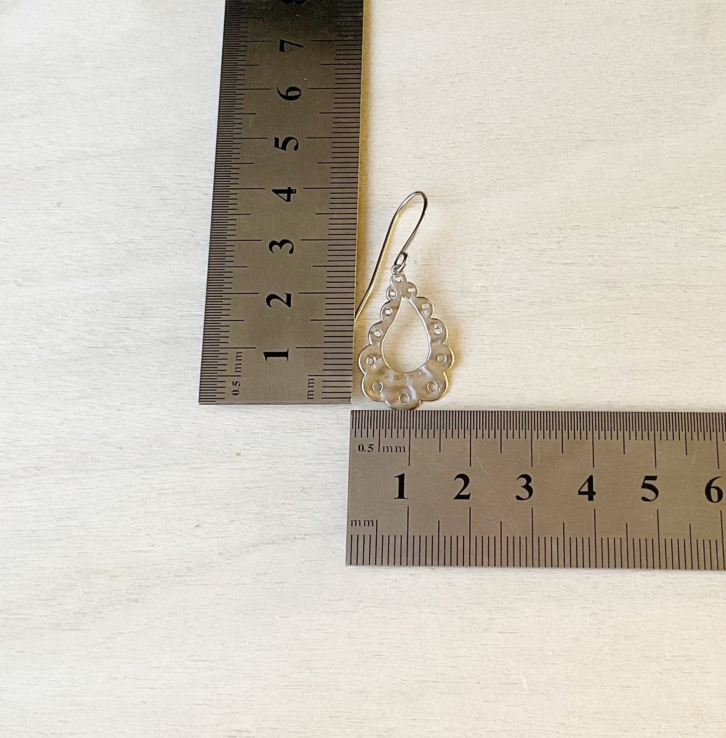 Curvy Teardrop Earring Set - Platinum Silver