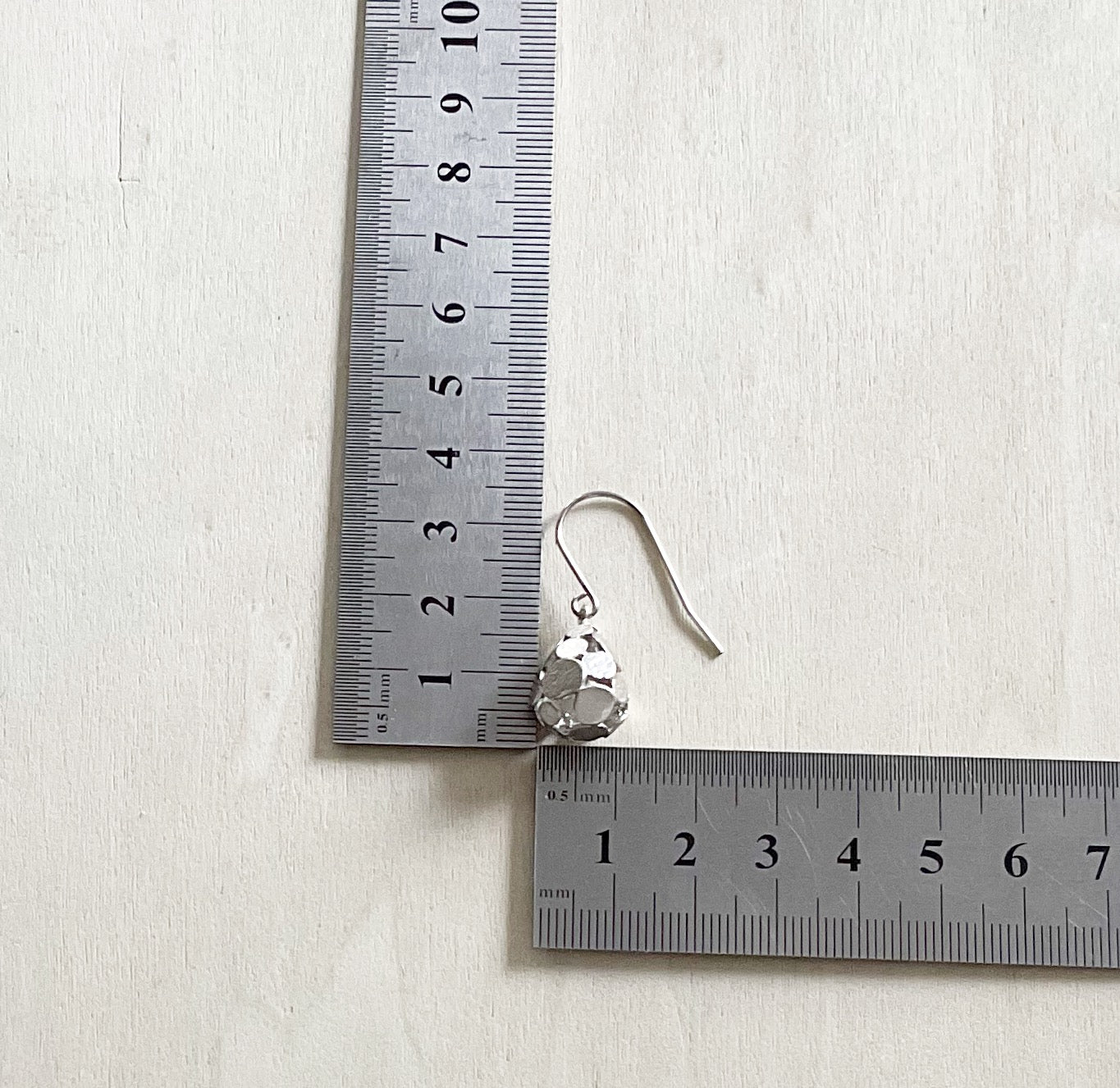 3D Organic Earring Set - Platinum Silver