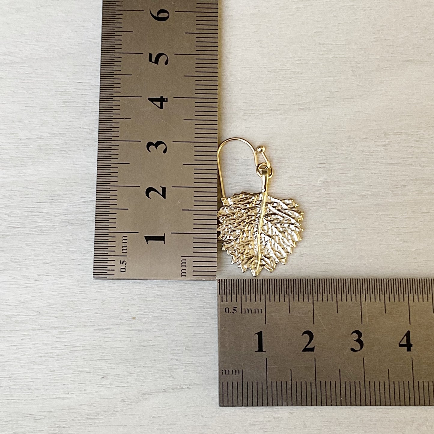Broad Leaf Earring Set - Gold