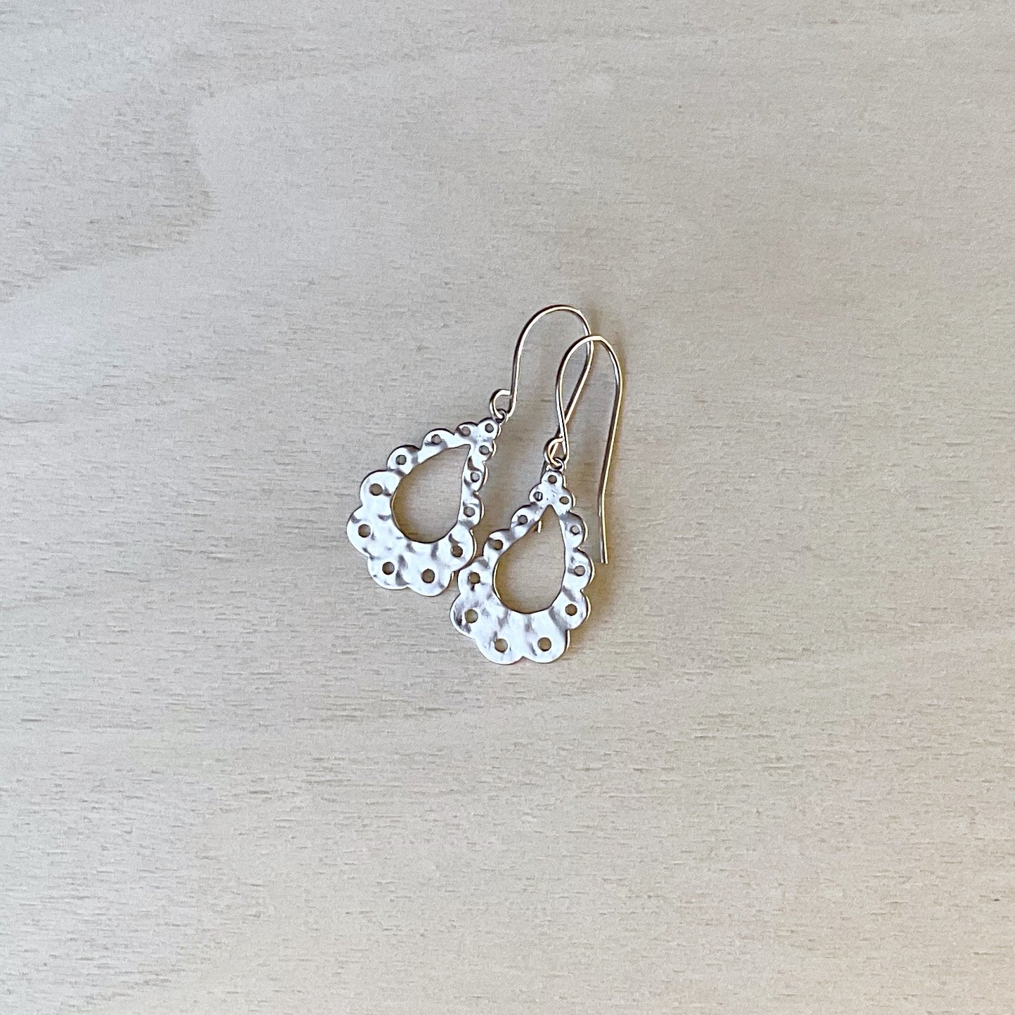 Curvy Teardrop Earring Set - Platinum Silver