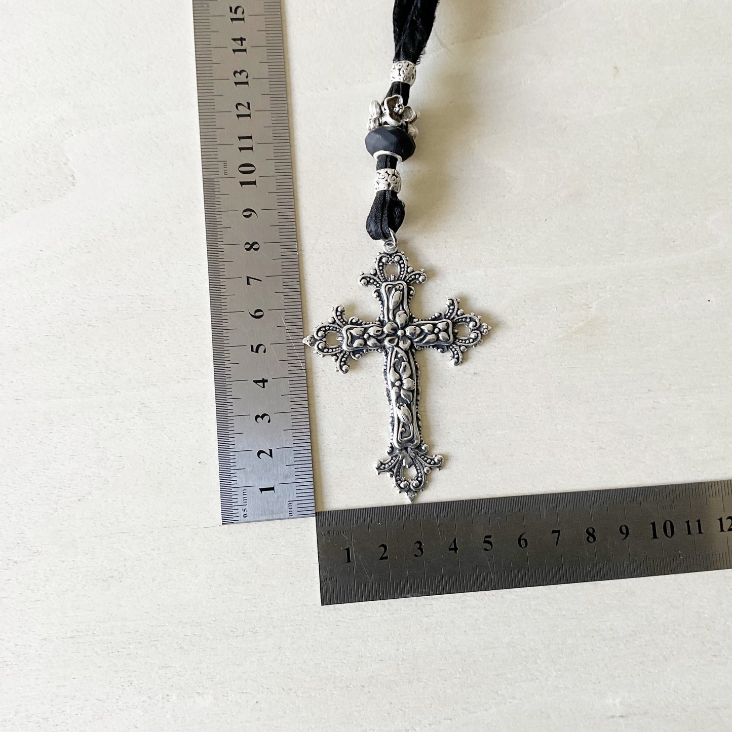 Oversized Boho Cross Necklace