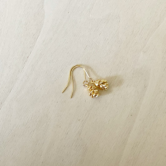 Pine Cone Earring Set - Gold