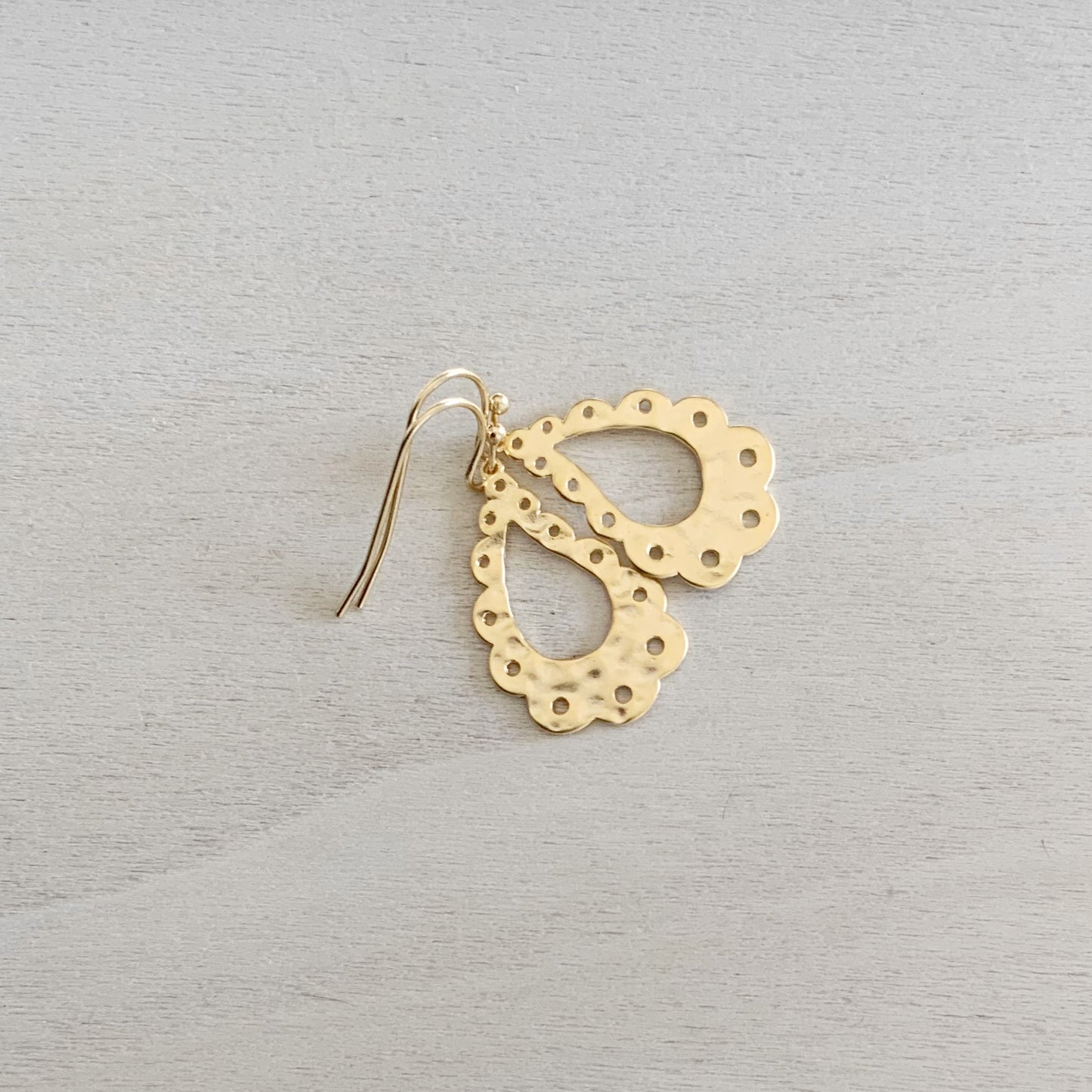 Curvy Teardrop Earring Set - Gold