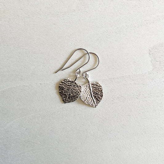 Broad Leaf Earring Set - Platinum Silver - V2