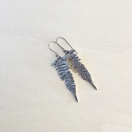 Boho Fern Frond Earring Set