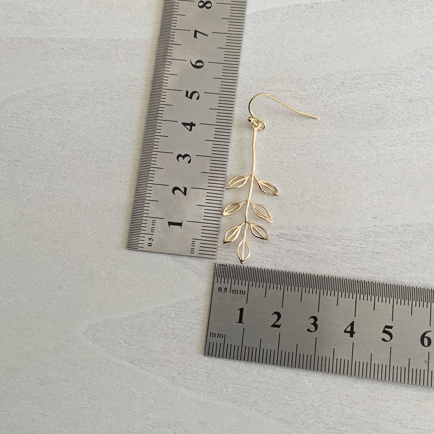 Dainty Leaf Gold Earring Set