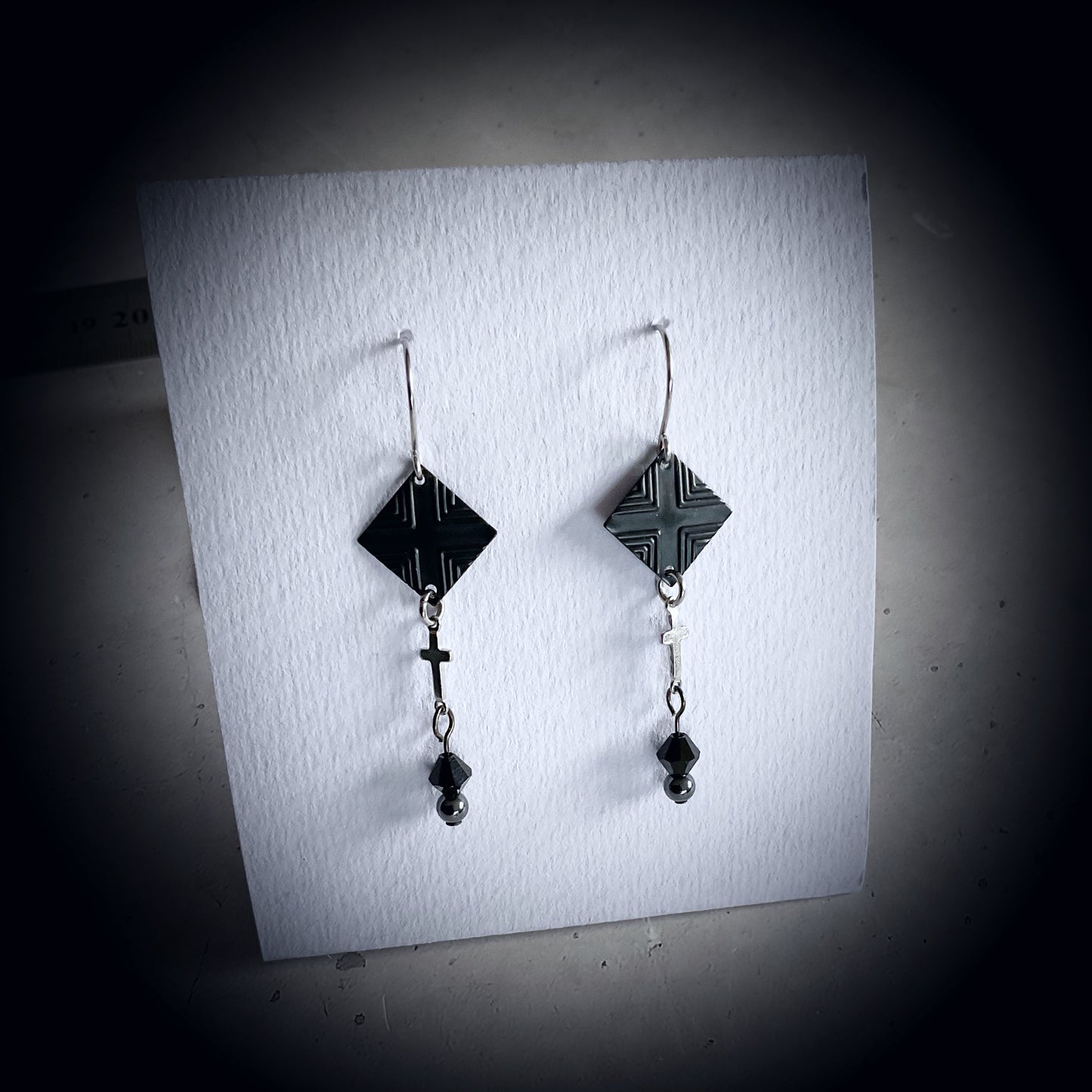 Eden Drop Earring Set - Diamonds, Crosses & Beads - The Sister Label
