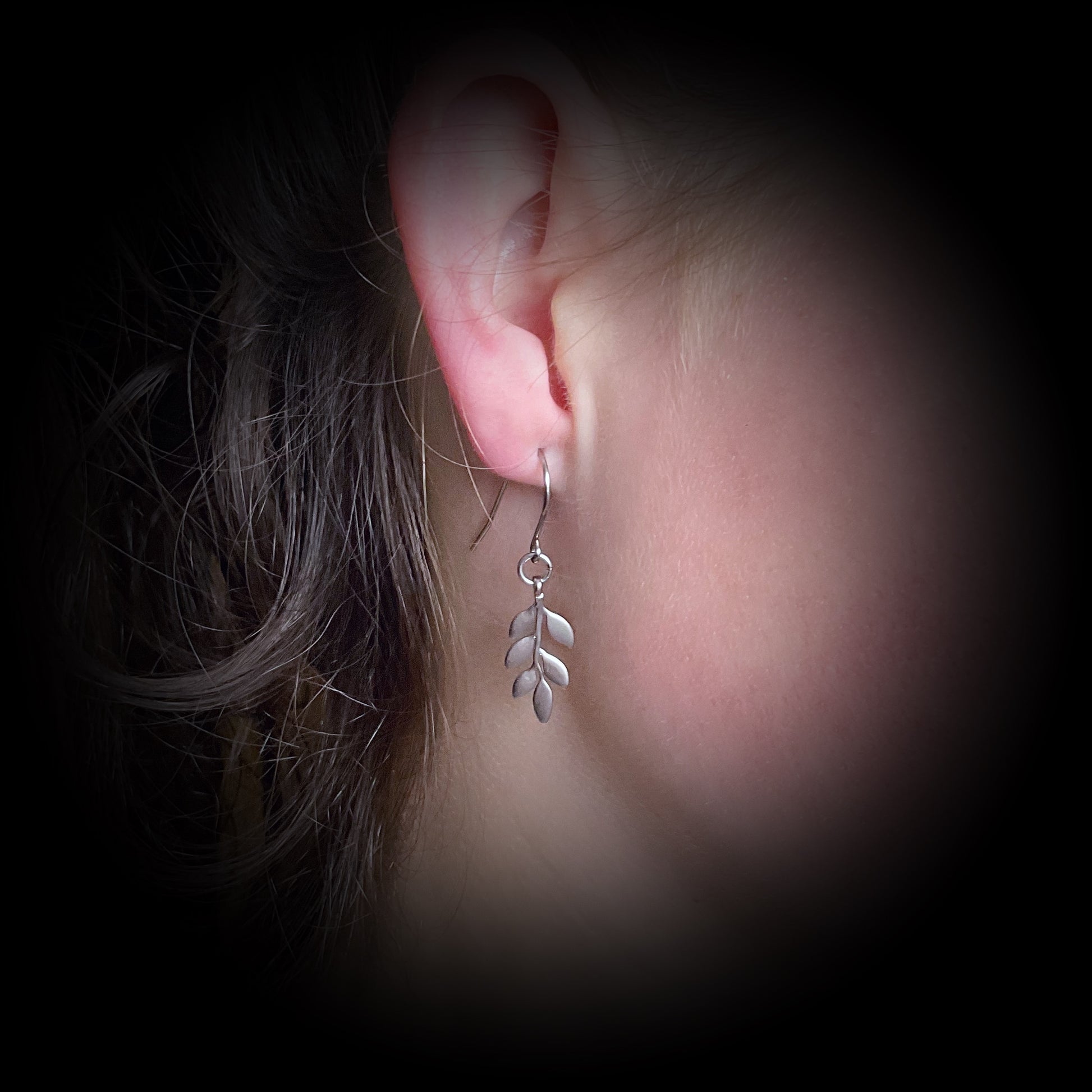 Springtime Leaf V2 Earring Set - Platinum Silver - The Sister Label