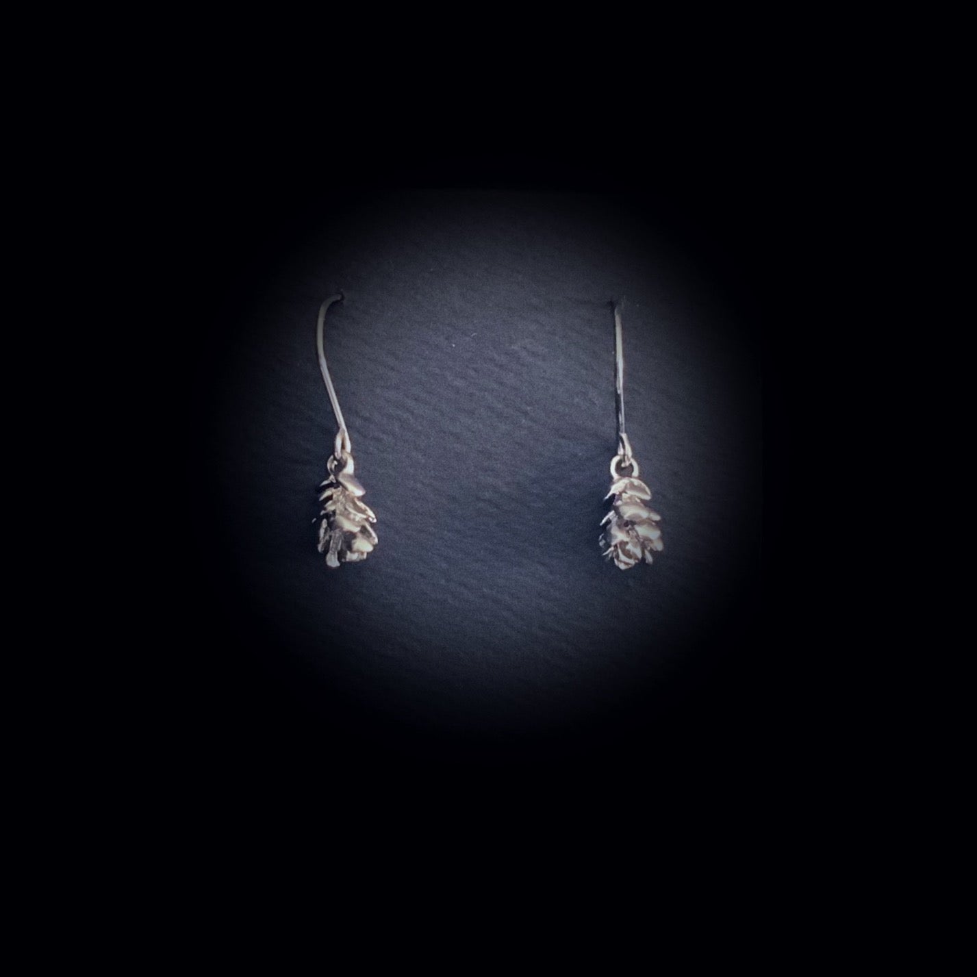 Woodland Pine Cone Earring Set - Platinum Silver - The Sister Label