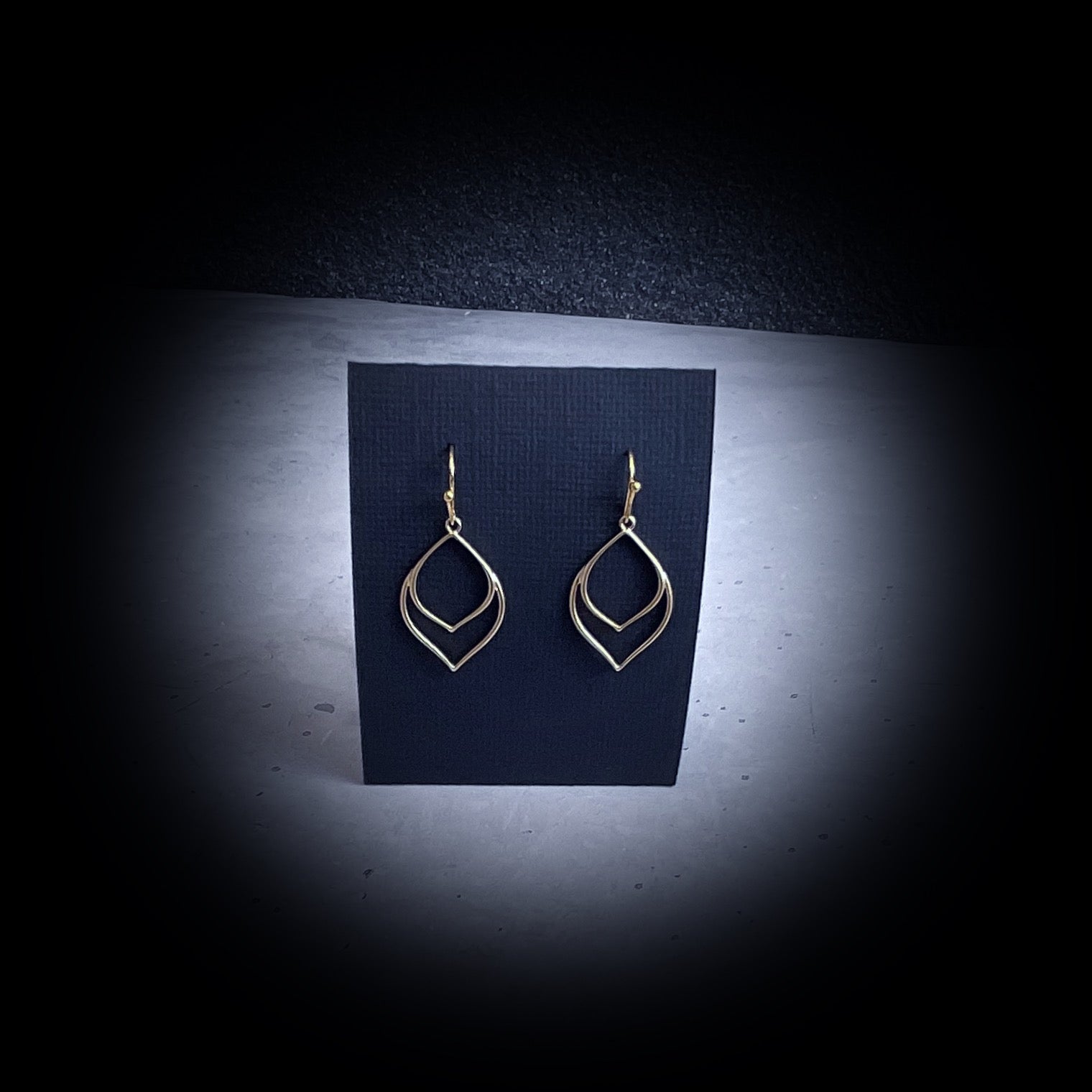Delicate Teardrop - Matte Gold - The Sister Label