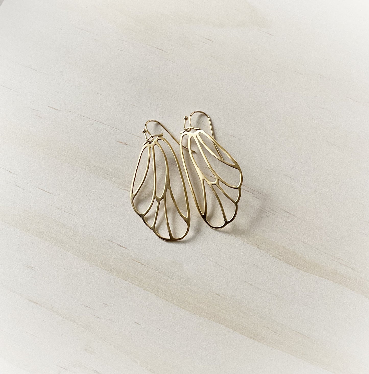 Angel Wings Earring Set - Matte Gold - The Sister Label