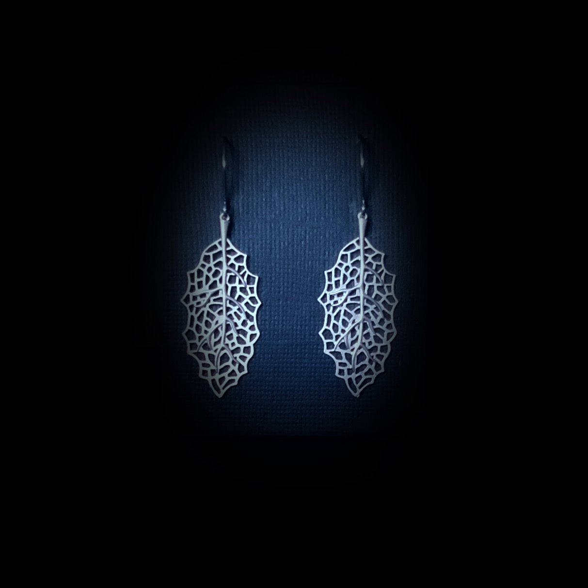 Filigree Leaves Earring Set - Platinum Silver - The Sister Label