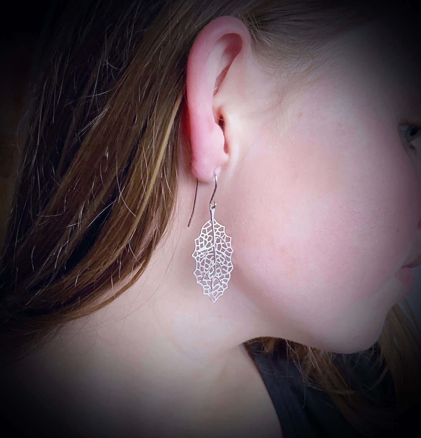 Filigree Leaves Earring Set - Platinum Silver - The Sister Label
