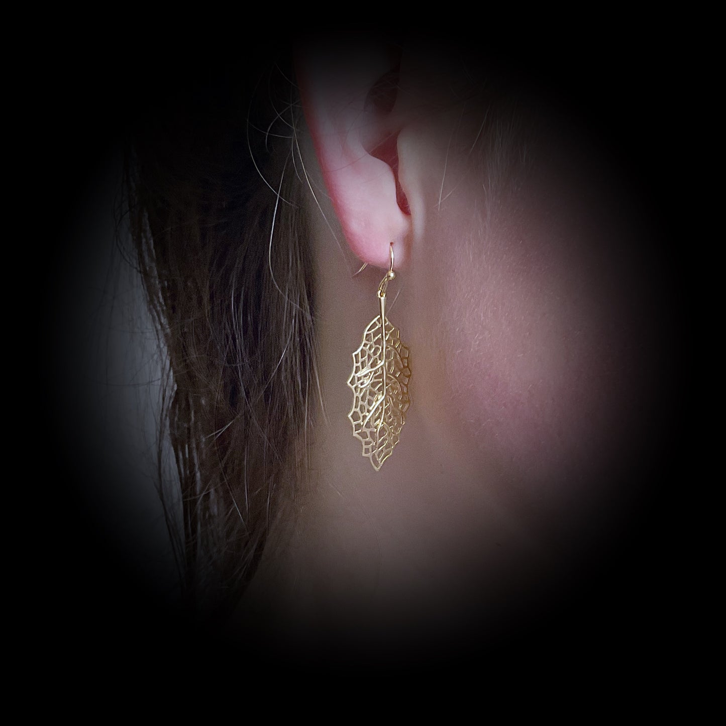Filigree Leaves Earring Set - Matte Gold - The Sister Label