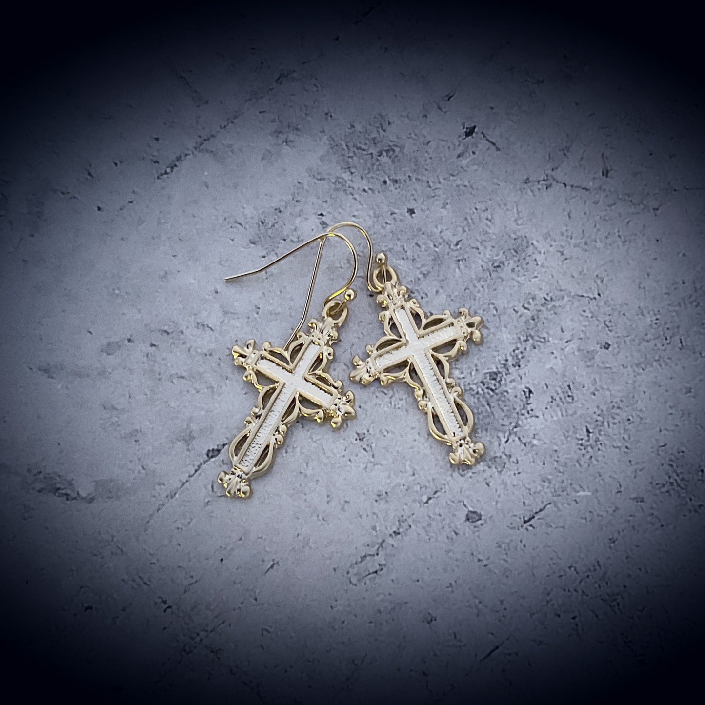 Lord of Love Gold Earring Set - Cross / Crucifix - The Sister Label