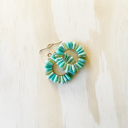 Colour Pop Hoops - Seafoam