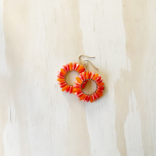 Colour Pop Hoops - Tangerine