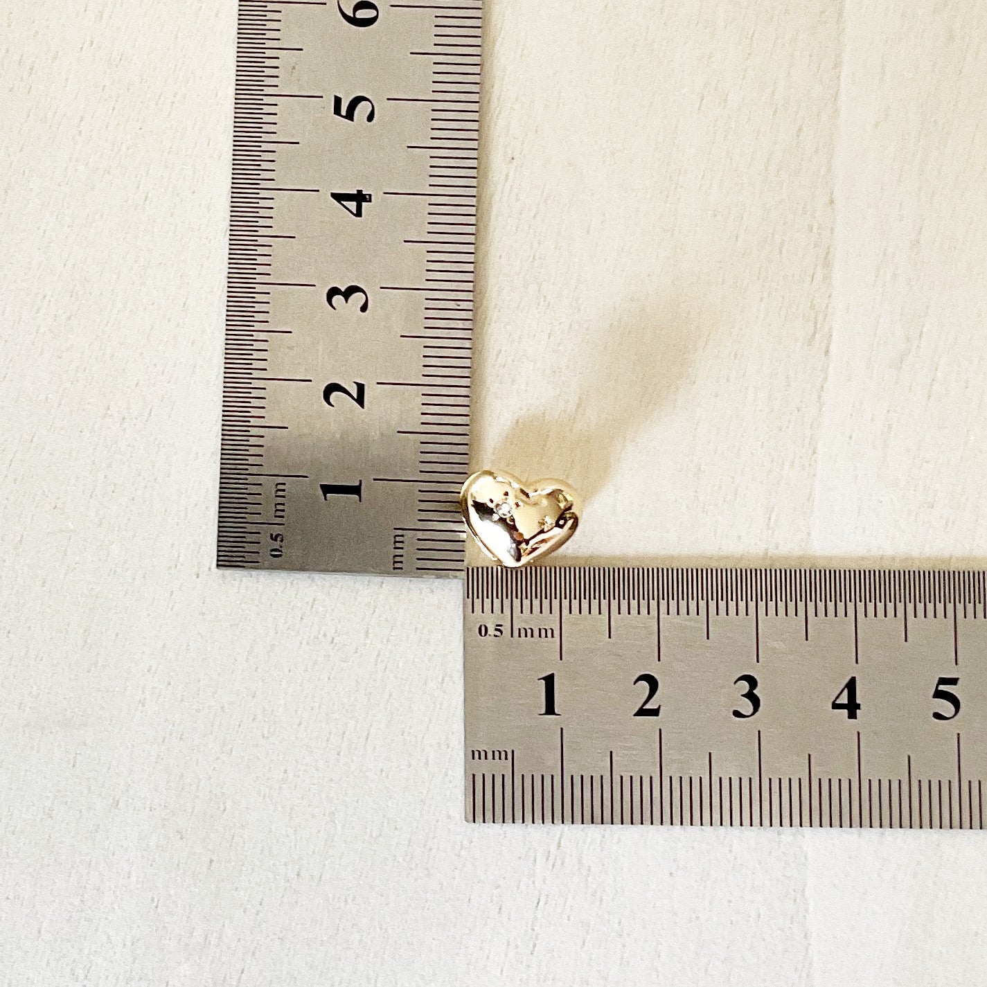 Gold Huggie Hoops - Chunky Hearts