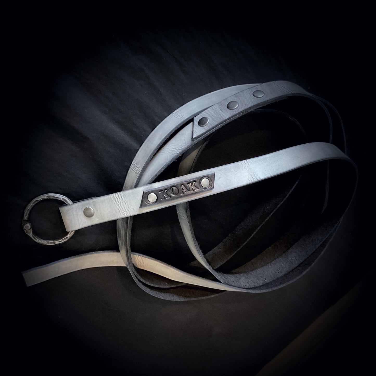 Grey elodi Thin Wrap Belt - The Deborah Gates