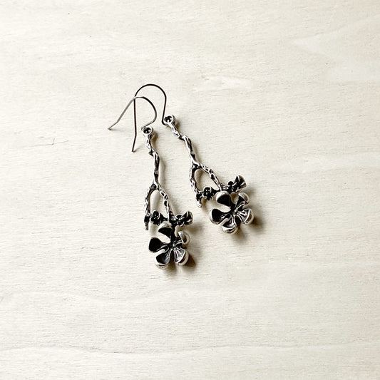Long Tall Flower Earring Set