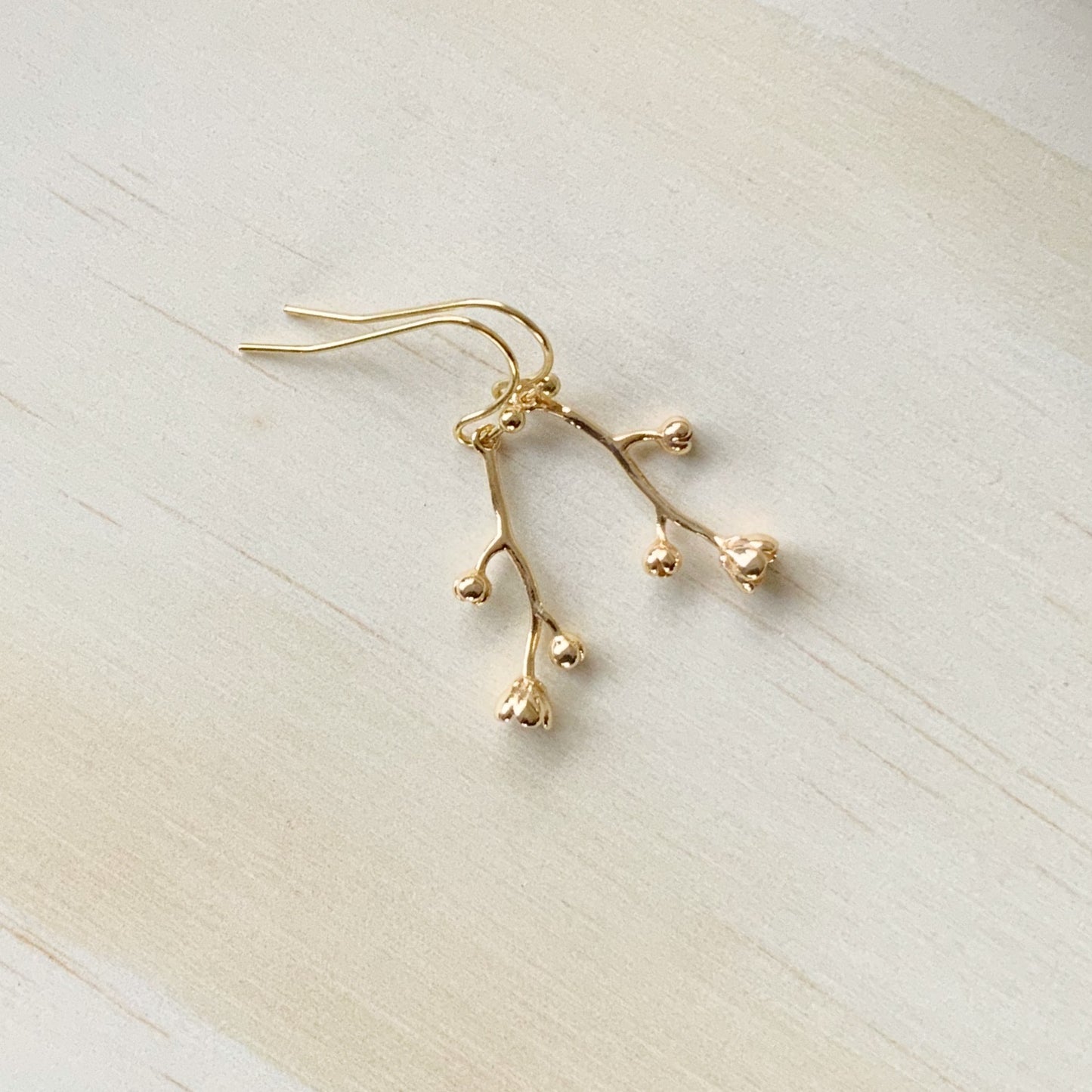 Bellflower Gold Earring Set