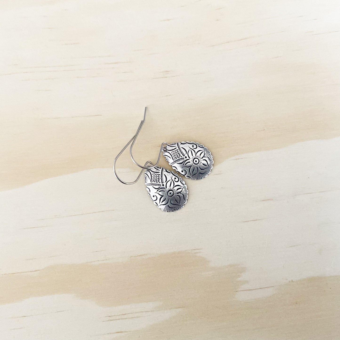 Vintage Concho Earring Set