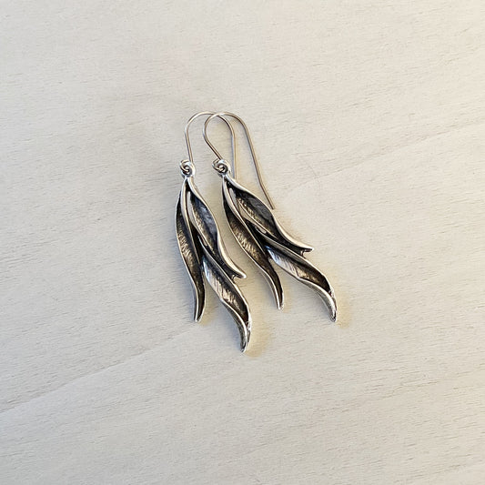 Boho Gum Leaf Earring Set