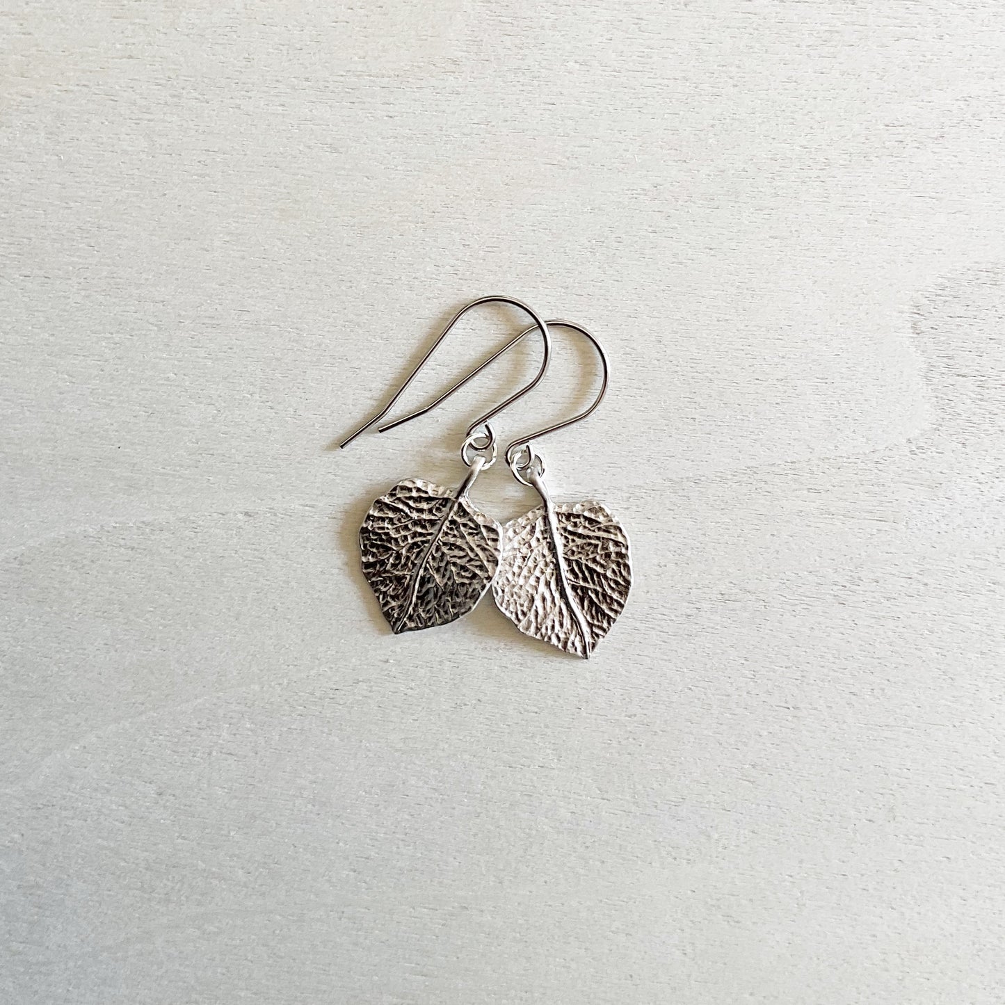Broad Leaf Earring Set - Platinum Silver - V2