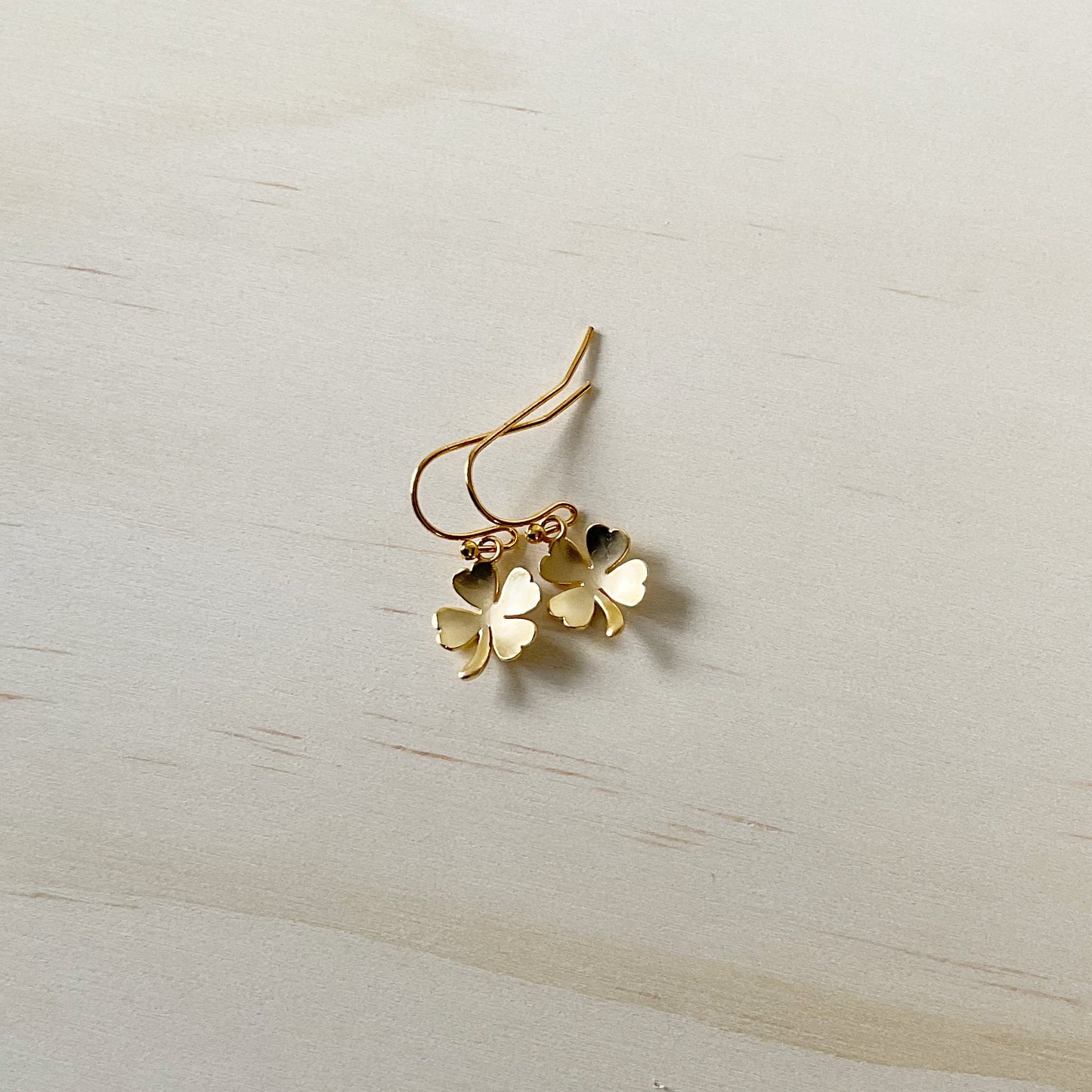 4 Leaf Clover Earring Set - Matte Gold - The Sister Label