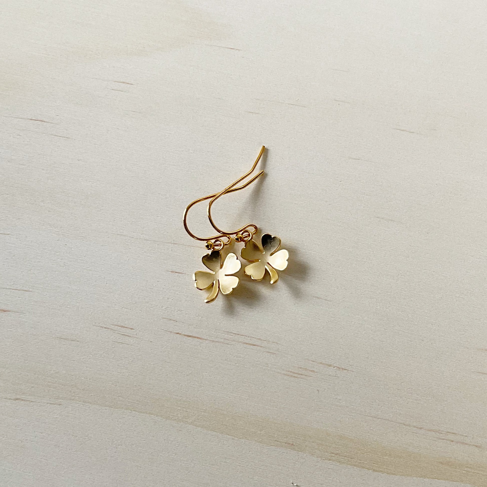 4 Leaf Clover Earring Set - Matte Gold - The Sister Label
